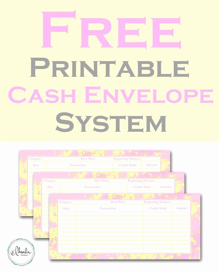 Free Printable Envelope Templates Awesome Free Printable Cash Envelope System Strawberry Lemonade