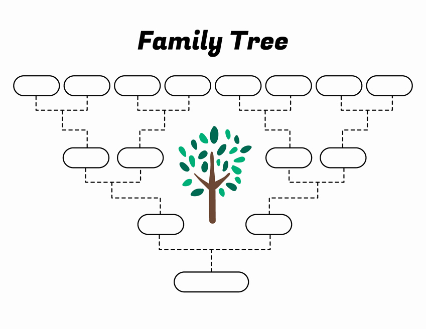 Free Printable Family Tree Template Beautiful Simple Family Tree Template – Free Family Tree Templates