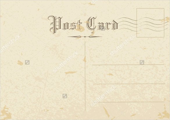 Free Printable Postcard Templates Inspirational 15 Old Postcard Templates – Free Sample Example format