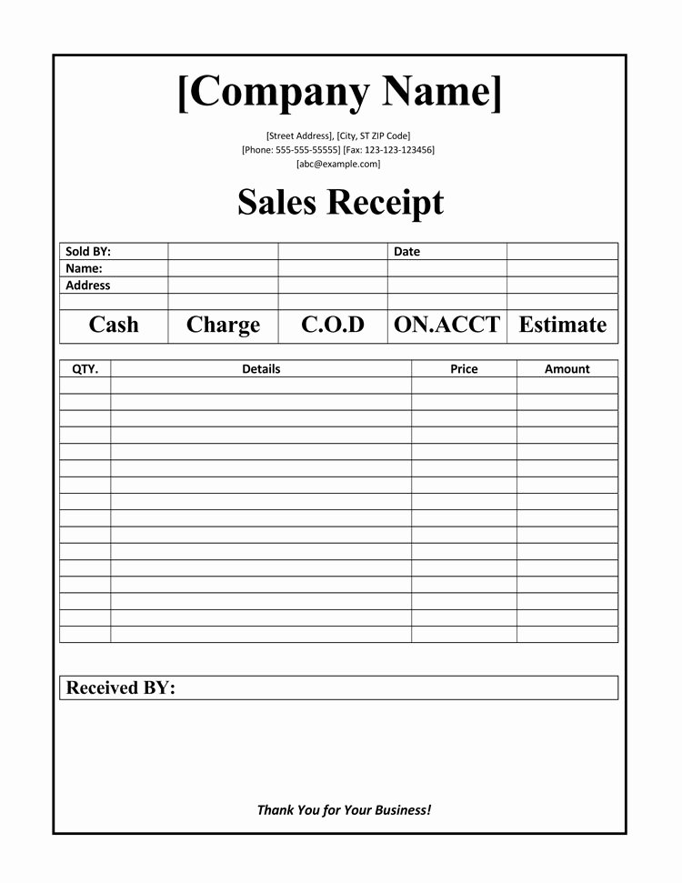 Free Printable Receipt Templates Lovely 12 Free Sales Receipt Templates Word Excel Pdf