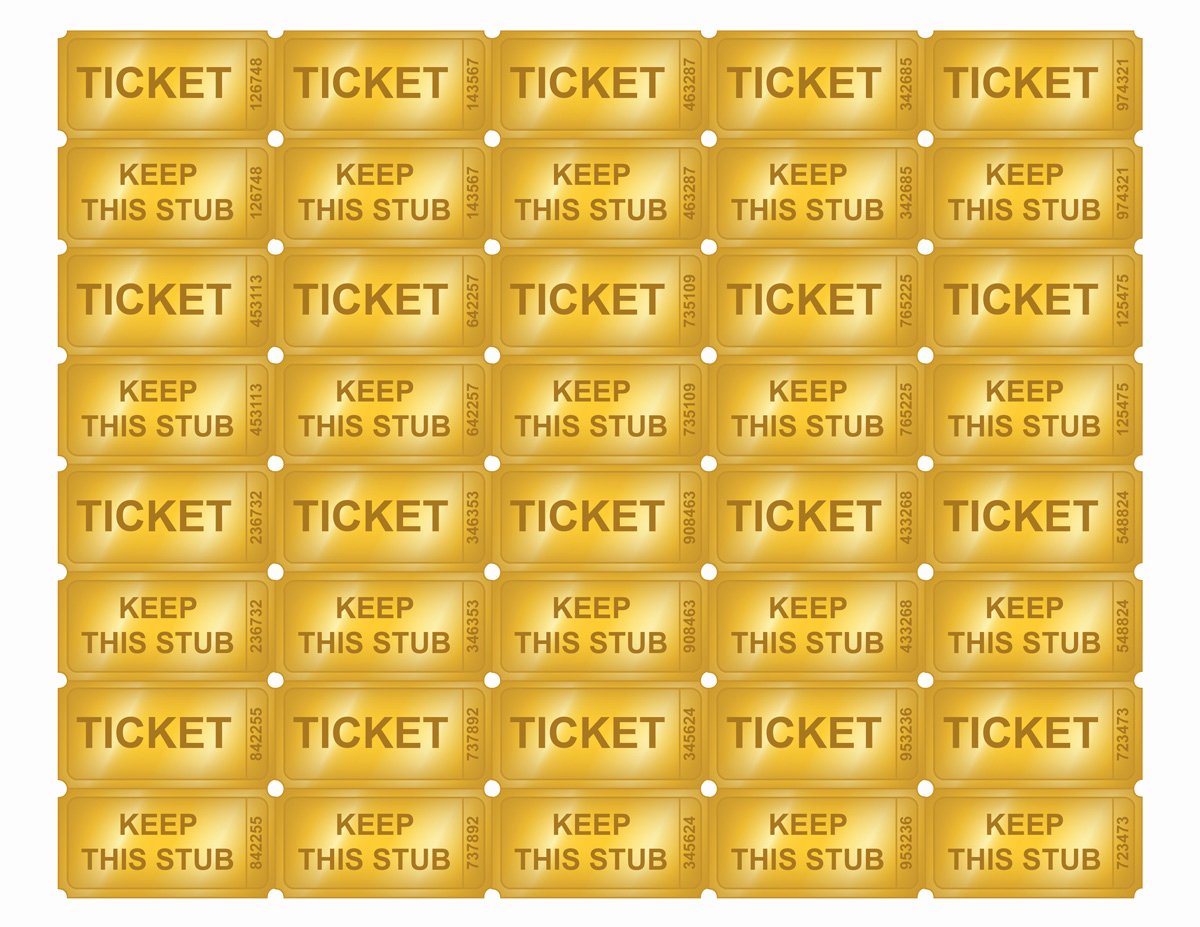 Free Printable Tickets Template Beautiful Free Printable Golden Ticket Templates