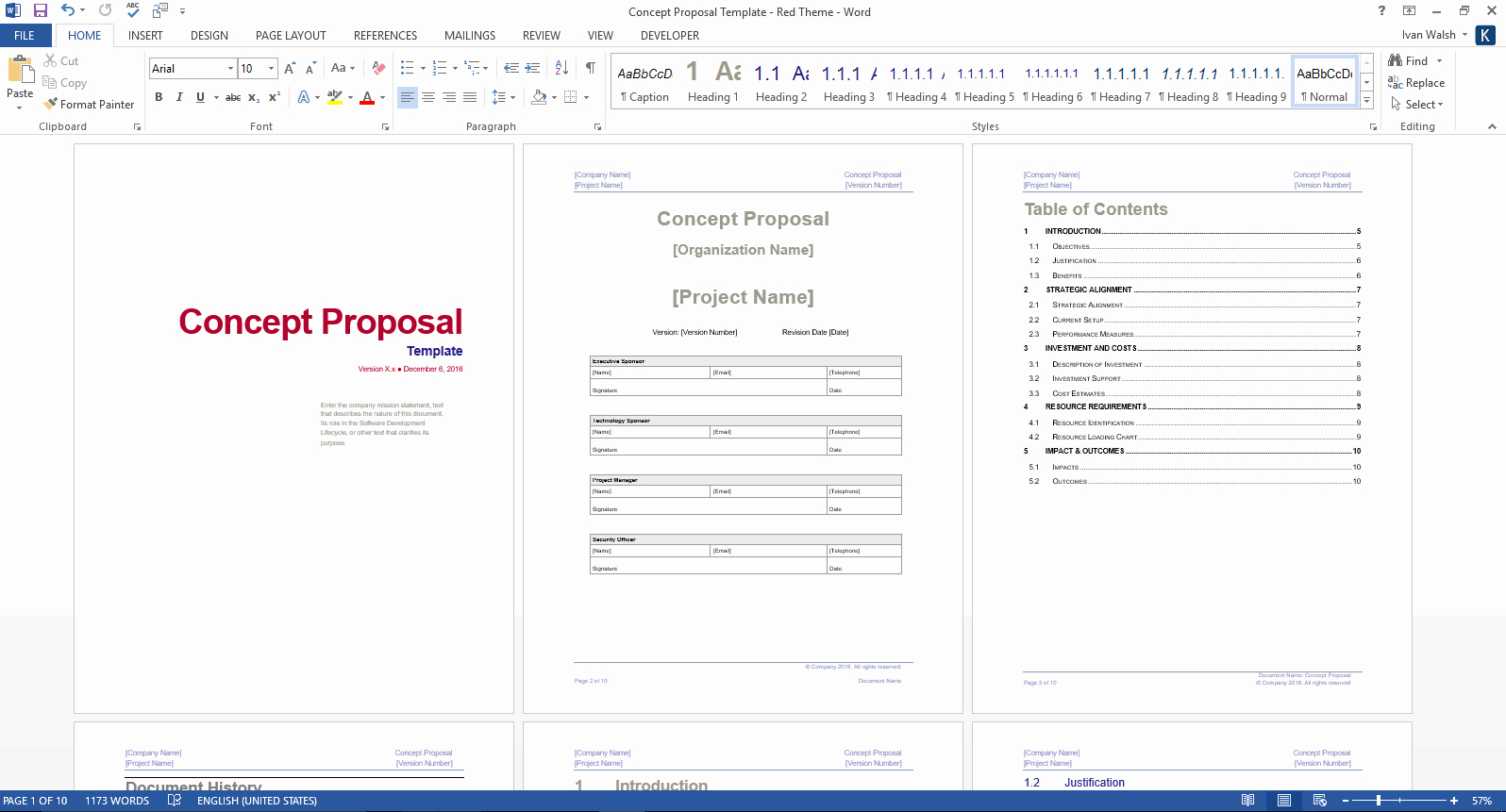 Free Proposal Templates for Word Luxury Concept Proposal Template Word Free Excel Spreadsheets