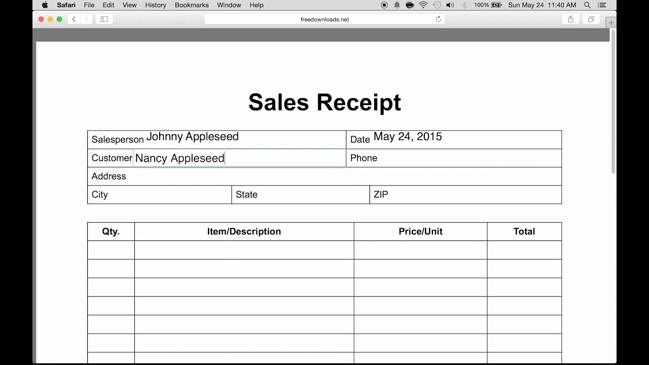Free Sale Receipt Template Beautiful How to Write An Itemized Sales Receipt form