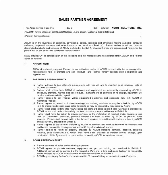 Free Sales Agreement Template New 28 Sales Agreement Templates Word Google Docs Apple
