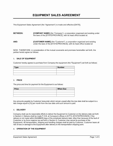 Free Sales Agreement Template New Free Sales Agreement Template Image – Vehicle Offer and