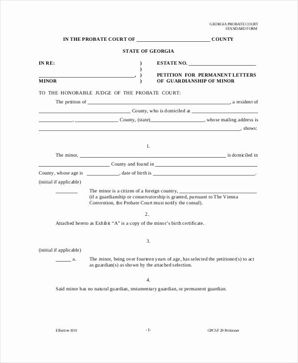Free Temporary Guardianship form Template Beautiful Cnbam – Page 2 – Free Printable Templates