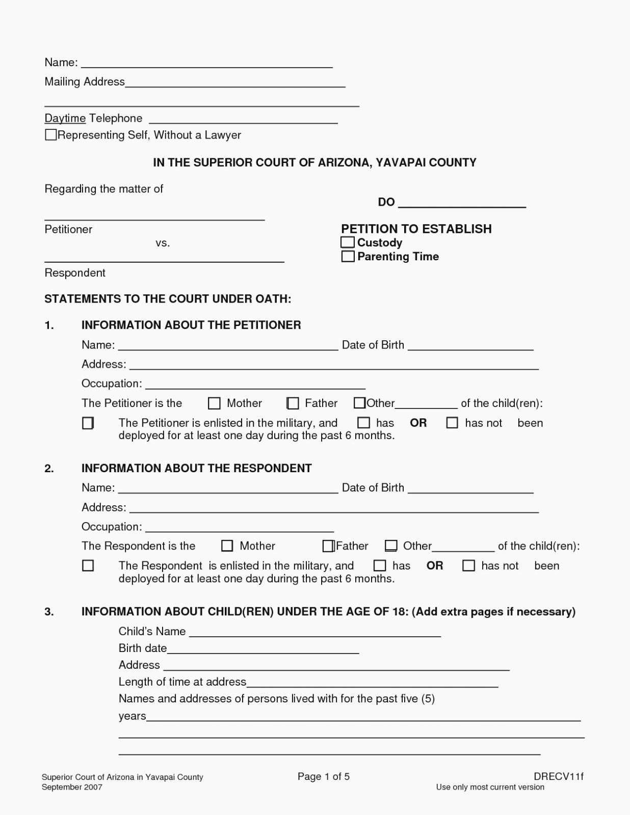 Free Temporary Guardianship form Template Fresh is Free Printable