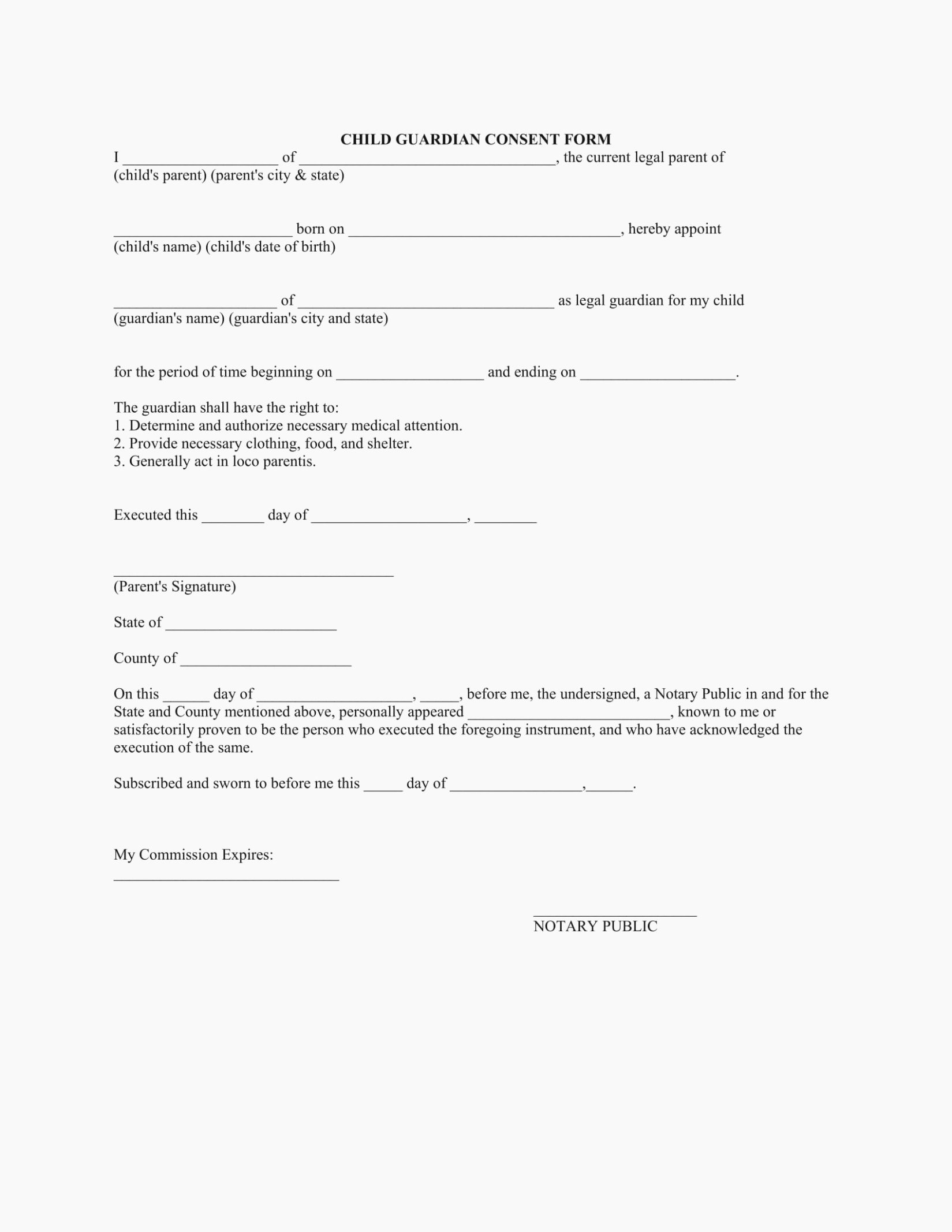 Free Temporary Guardianship form Template Unique 12 Questions to ask at form for Legal