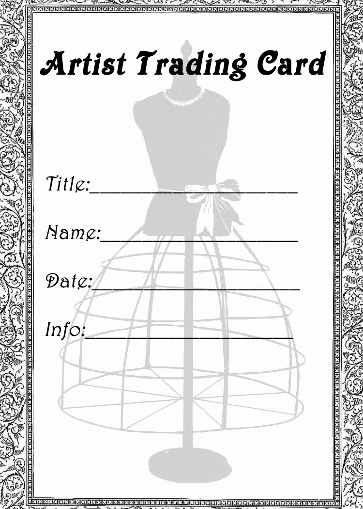 Free Trading Card Template Lovely Free Vintage Digital Stamps Free Printable Artist