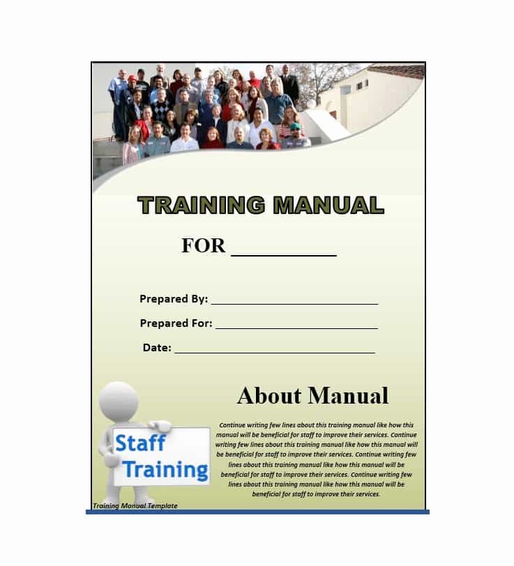 Free Training Manual Template Beautiful Training Manual 40 Free Templates &amp; Examples In Ms Word