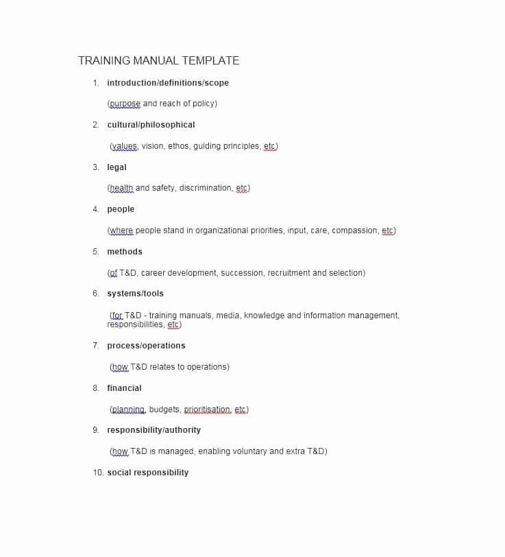Free Training Manual Template Lovely Training Manual 40 Free Templates &amp; Examples In Ms Word