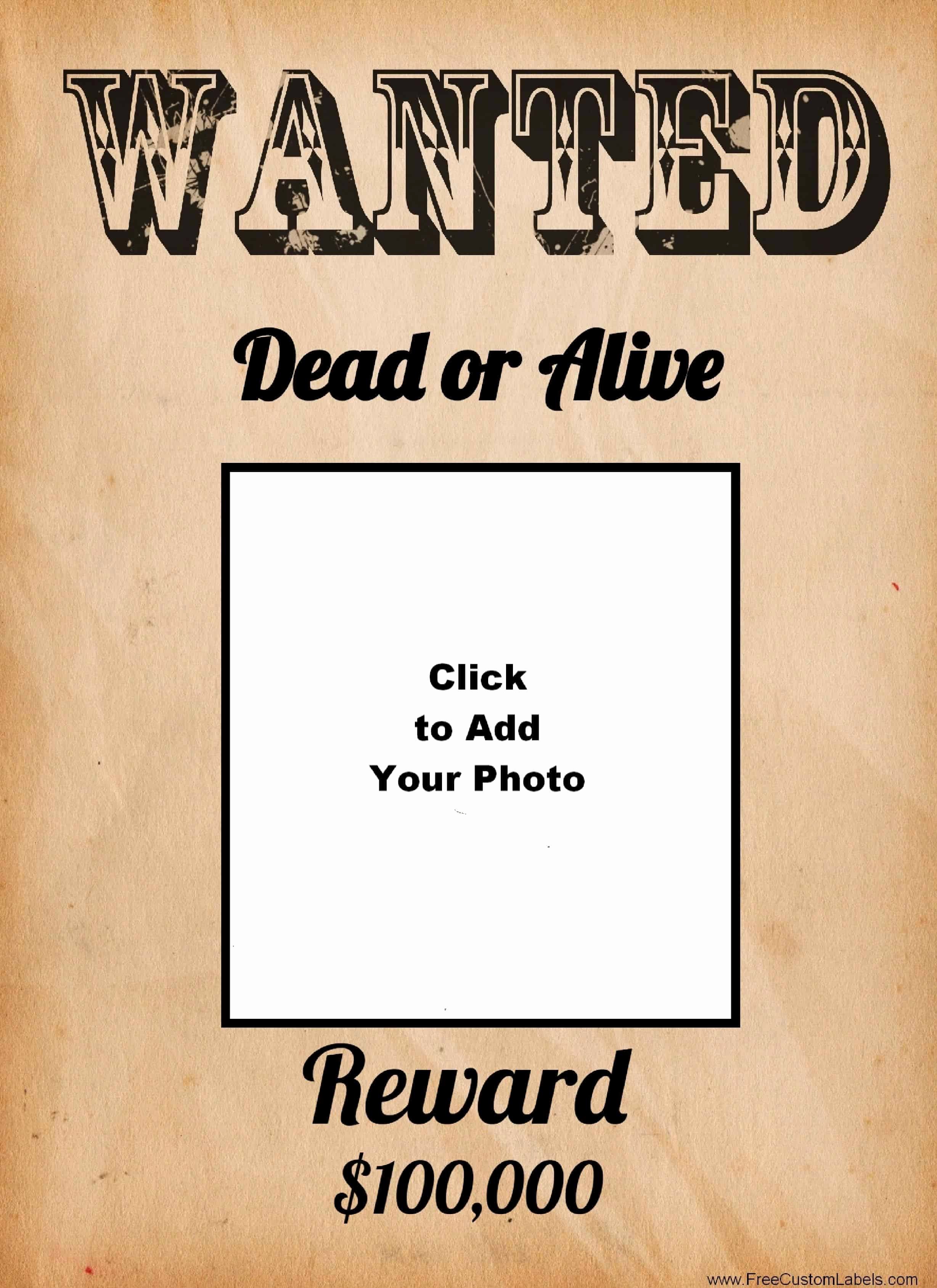 Free Wanted Poster Template Printable Elegant Free Wanted Poster Maker