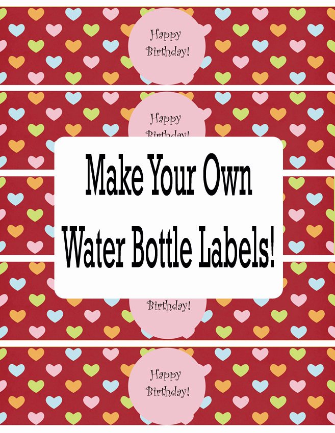 Free Water Bottle Label Template Elegant Water Bottle Labels Template Free
