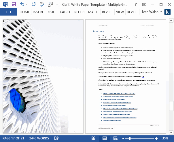 Free White Paper Template Elegant White Papers – Ms Word Templates &amp; Free Tutorials