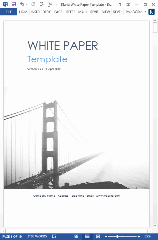 Free White Paper Template Inspirational White Papers – Ms Word Templates &amp; Free Tutorials