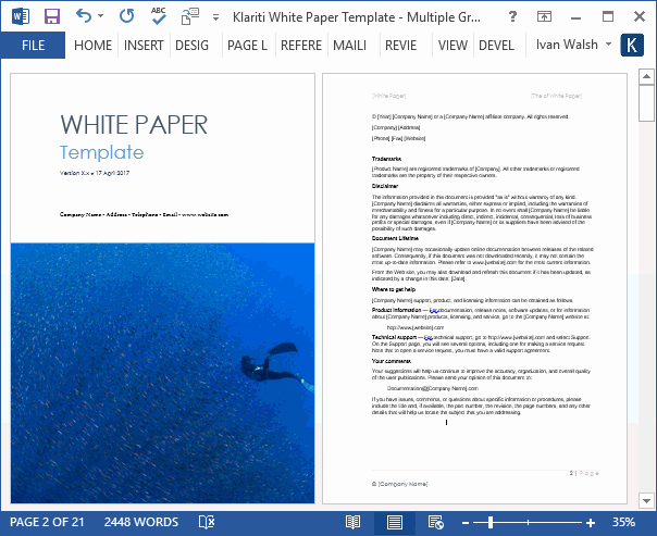 Free White Paper Template Lovely White Papers – Ms Word Templates &amp; Free Tutorials
