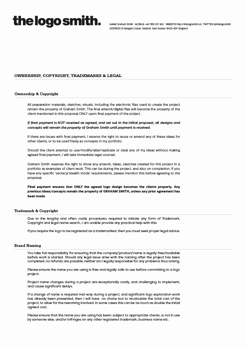 Freelance Graphic Design Proposal Template Fresh Graphic Design Proposal Template