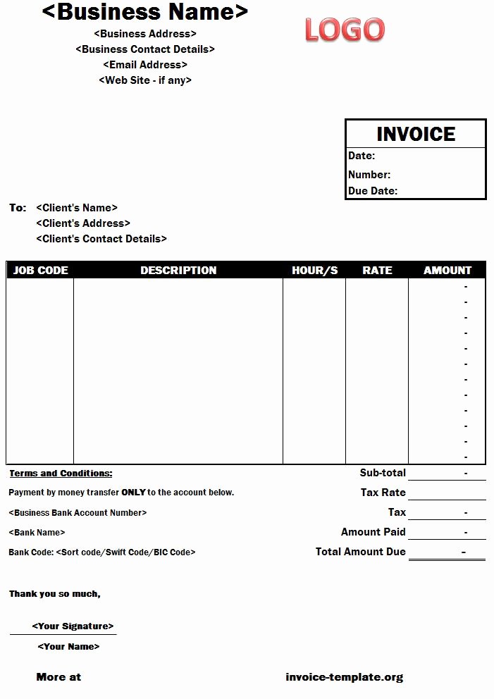 Freelance Writer Invoice Template Lovely Invoice Template for Freelance Work Most Effective Ways to