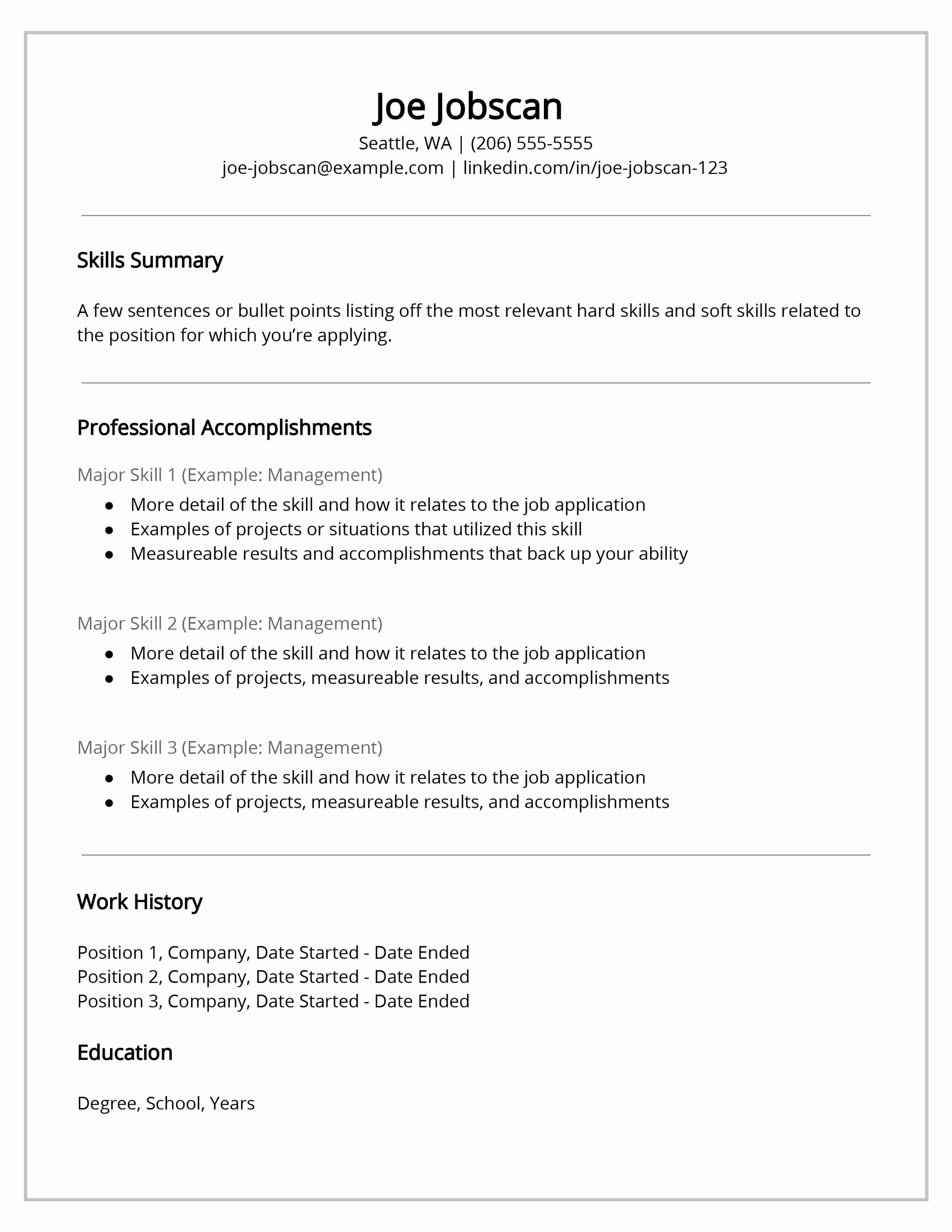 Functional Resume Template Free Lovely why Recruiters Hate the Functional Resume format Jobscan