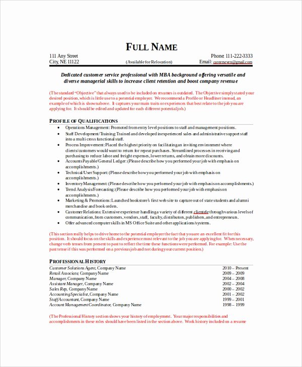 Functional Resume Template Word Inspirational Sample Resume 8 Examples In Word