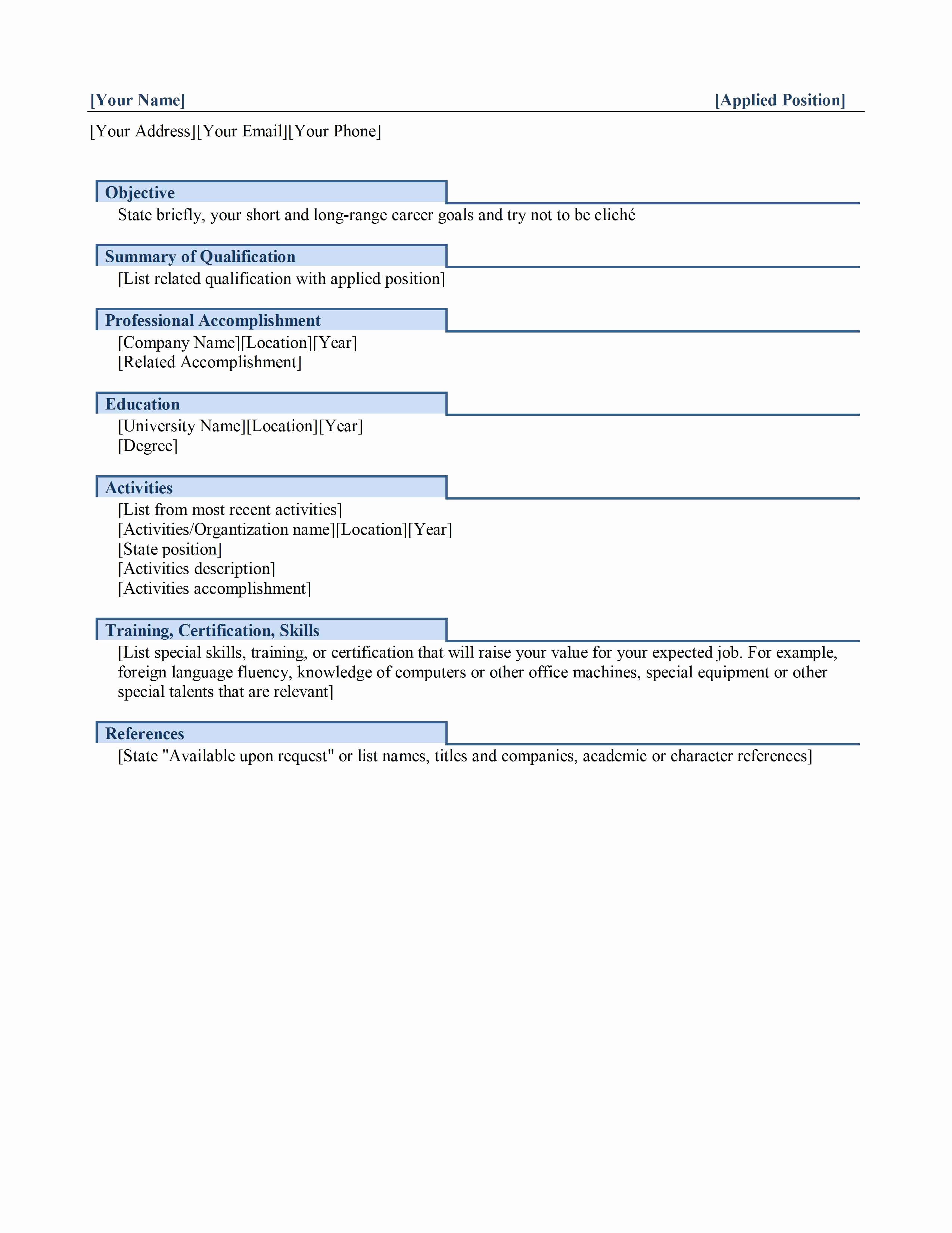 Functional Resume Template Word Unique Functional Resume