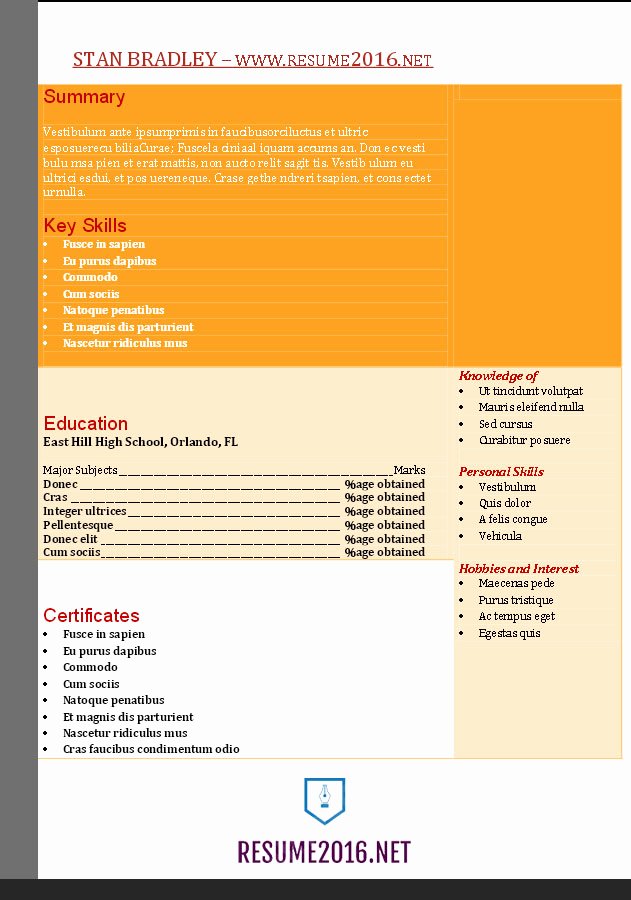 Functional Resume Templates Word Best Of Word Resume Templates 2016