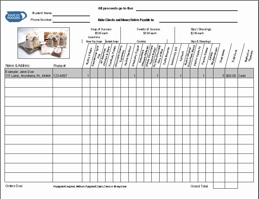 Fundraiser form Template Free Lovely Fundraiser order form Fundraiser form Ideas