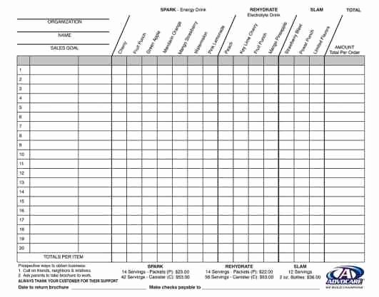 Fundraiser form Template Free New Fundraiser order Templates Word Excel Samples