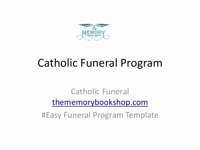 Funeral Mass Program Template Elegant Catholic Funeral Program Free Download Aashe