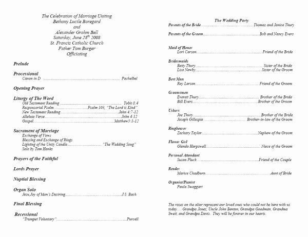 Funeral Mass Program Template Fresh Template for Program Going to the Chapel
