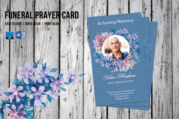 Funeral Prayer Card Template Free Inspirational Funeral Prayer Card Template 21 Psd Ai Eps format