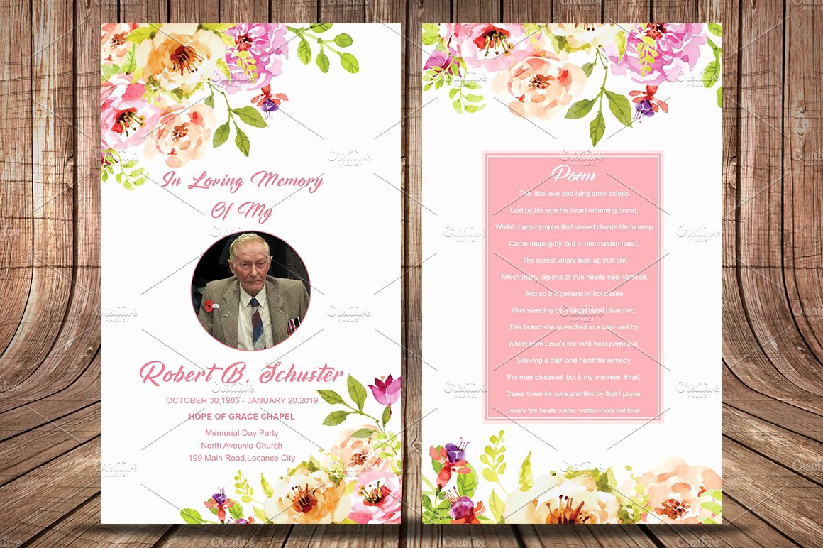 Funeral Prayer Card Template Free Unique Funeral Prayer Card Template Card Templates Creative