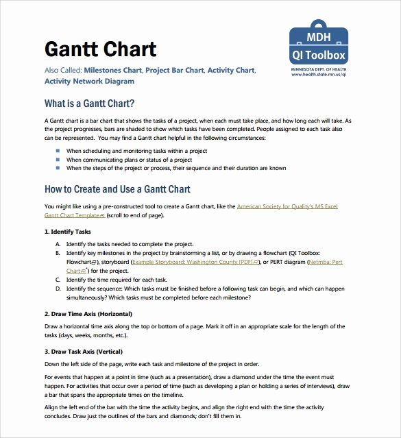 Gantt Chart Template Word Luxury Free 5 Sample Gantt Chart Templates In Pdf Word