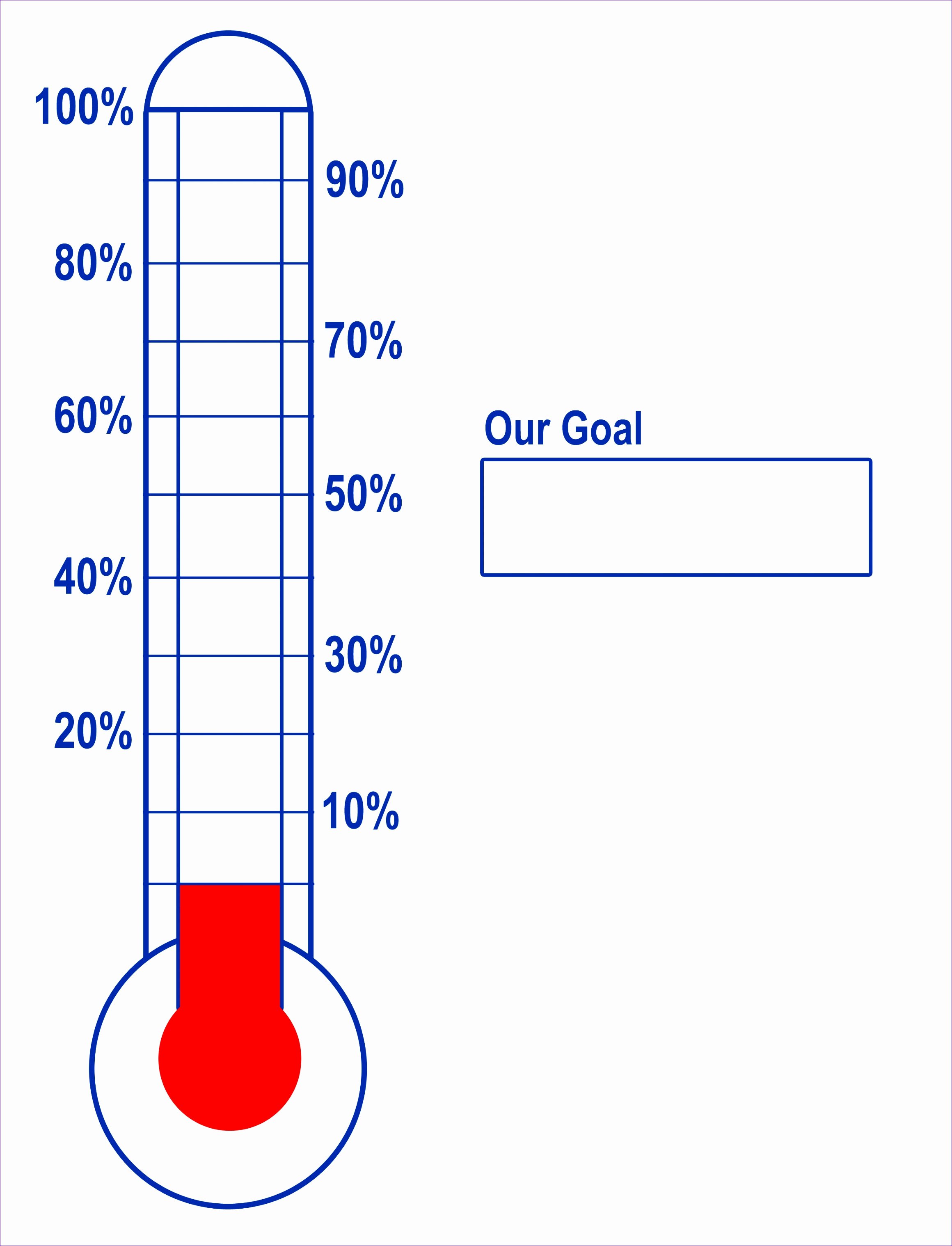 Goal thermometer Template Excel Luxury 9 Fundraising thermometer Template Excel Exceltemplates