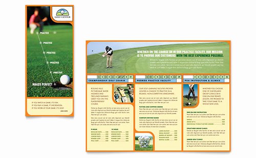 Golf tournament Brochure Template Elegant Golf tournament Flyer Template Word &amp; Publisher