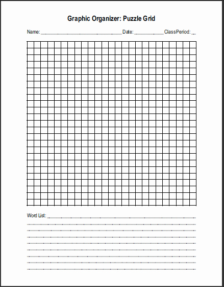 Graph Paper Template Word Best Of Free Printable Blank Word Search Puzzle Grid for Teachers