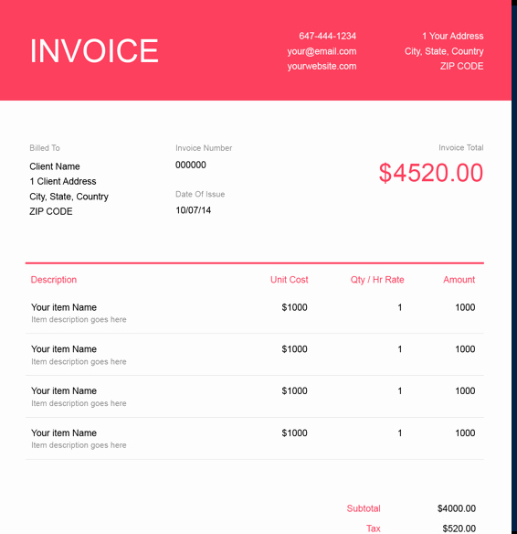 Graphic Design Invoice Template Best Of Free Graphic Design Invoice Template