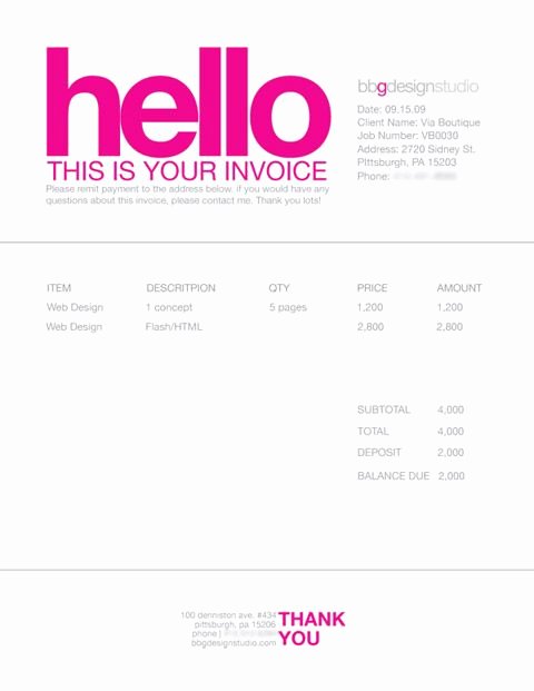 Graphic Design Invoice Template Best Of Invoice Like A Pro Design Examples and Best Practices