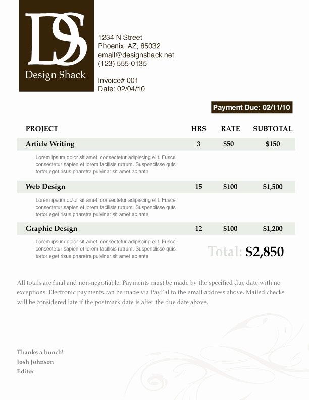 Graphic Design Invoice Template Luxury 29 Best Images About Graphic