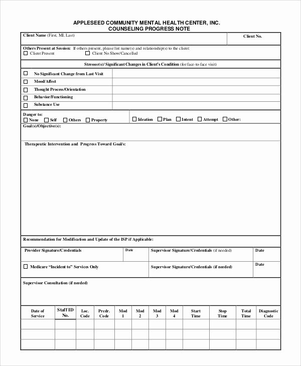 Group therapy Note Template Unique Sample Progress Note 7 Documents In Pdf Word