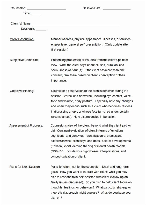 Family Therapy Session Notes Examples