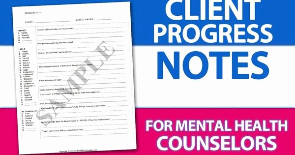 Group therapy Notes Template New Easy Client Progress Note Template Tip for Mental Health