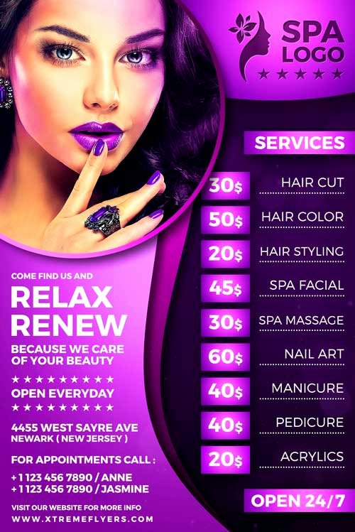 Hair Flyers Free Template Awesome Beauty Salon Flyer Template Xtremeflyers