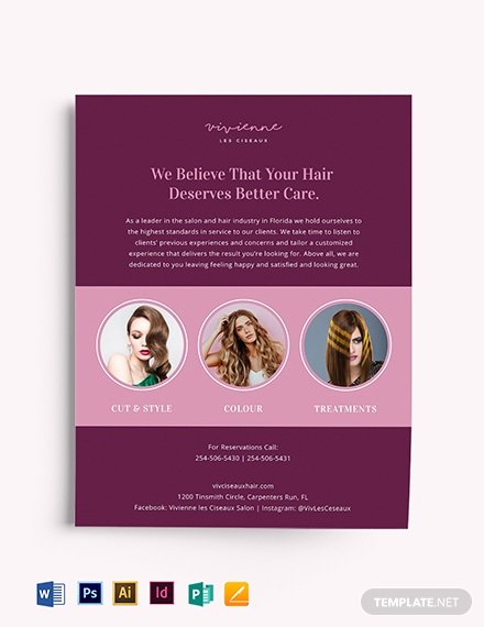 Hair Flyers Free Template Best Of Free Hair Salon Flyer Template Download 1077 Flyers In