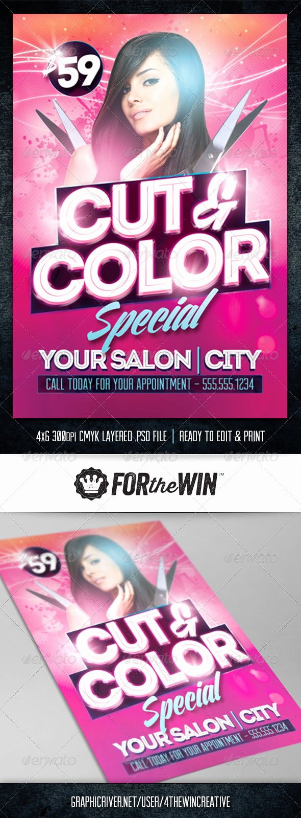 Hair Flyers Free Template Lovely Hair Salon Flyer Template by 4thewincreative