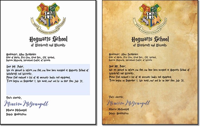 Harry Potter Letter Template Beautiful Diy Hogwarts Letter and Harry Potter Envelope and Hogwarts