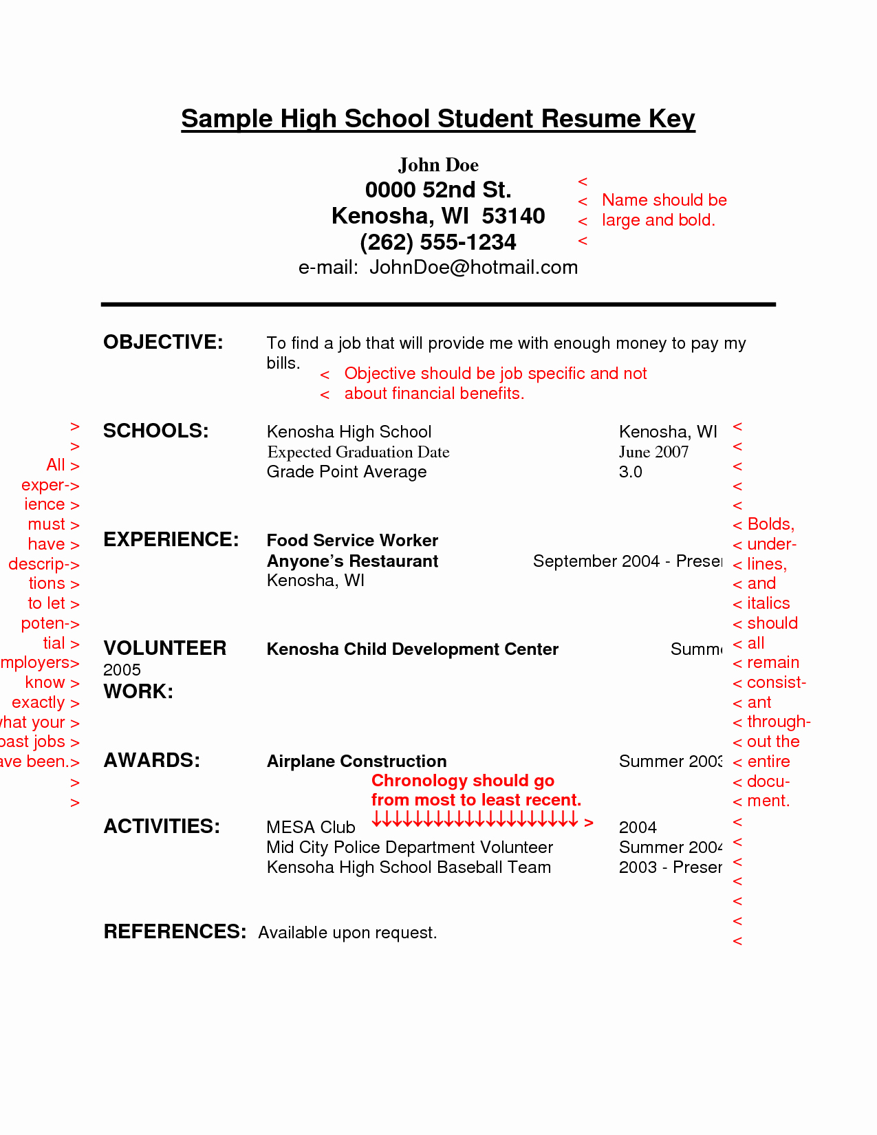 High School Graduate Resume Template Luxury Resume Sample for High School Students with No Experience