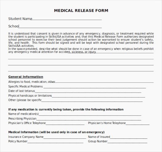 best 44 eloquent printable hipaa release form