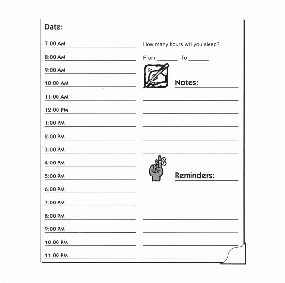 Hourly Schedule Template Word Best Of Hourly Schedule Template 34 Free Word Excel Pdf