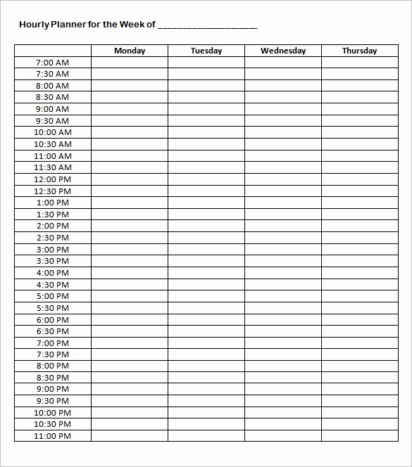 Hourly Schedule Template Word Inspirational 40 Microsoft Calendar Templates Free Word Excel